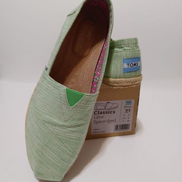 🆕 TOMS Lime Green Loafer - Picture 2 of 4